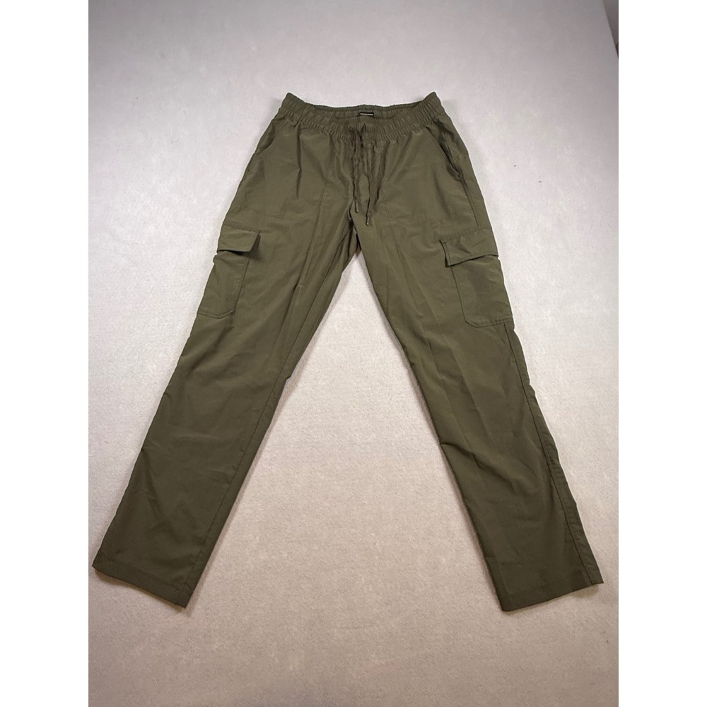 The North Face Womens Olive Green Cargo Hiking Pants Elastic Waist Small